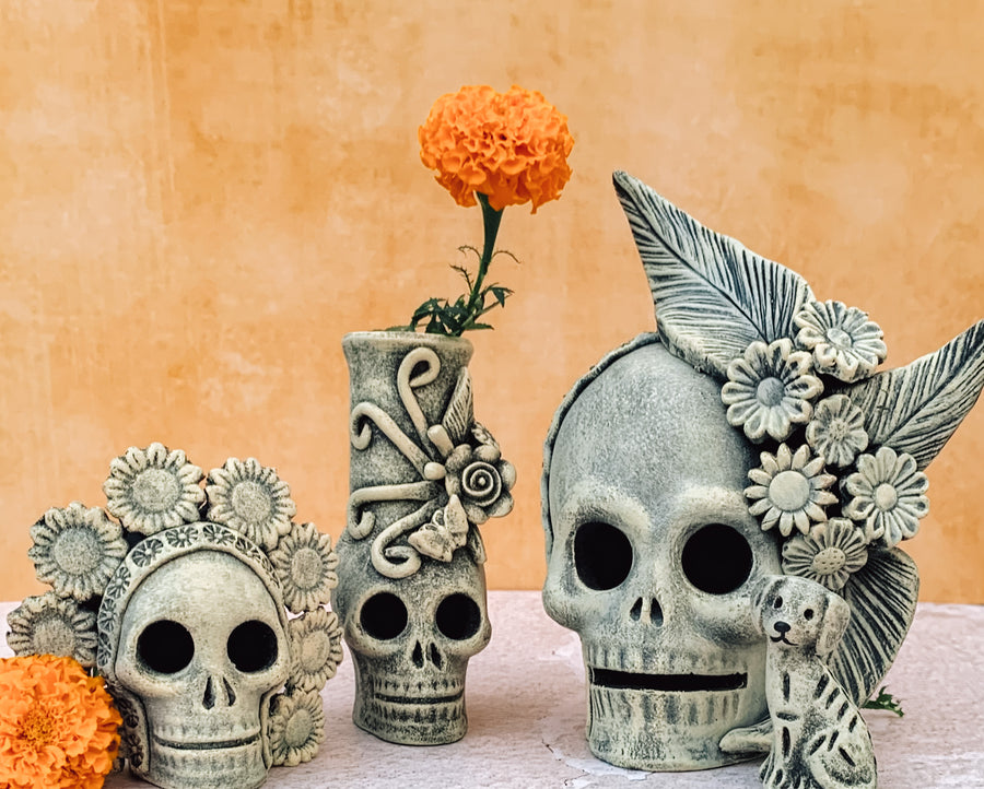 Ceniza Calavera Candle Insert Holder