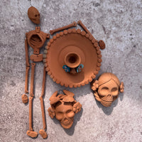 raw clay skeleton