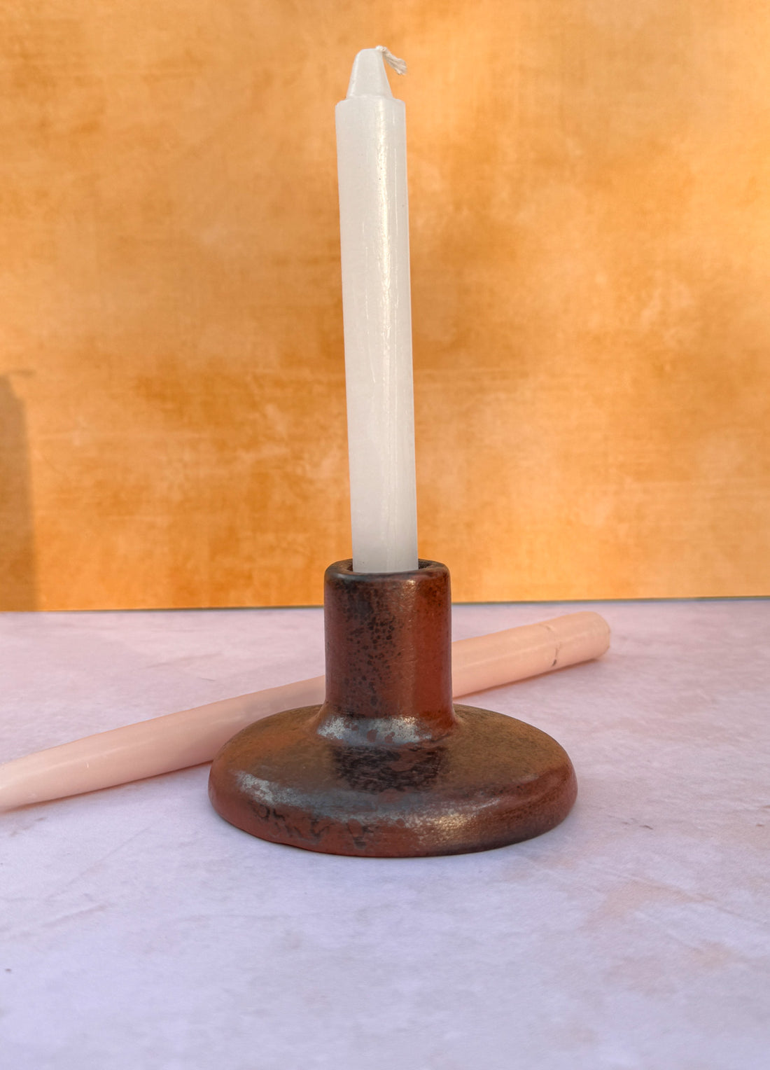 Canela Rustic Candle Holder